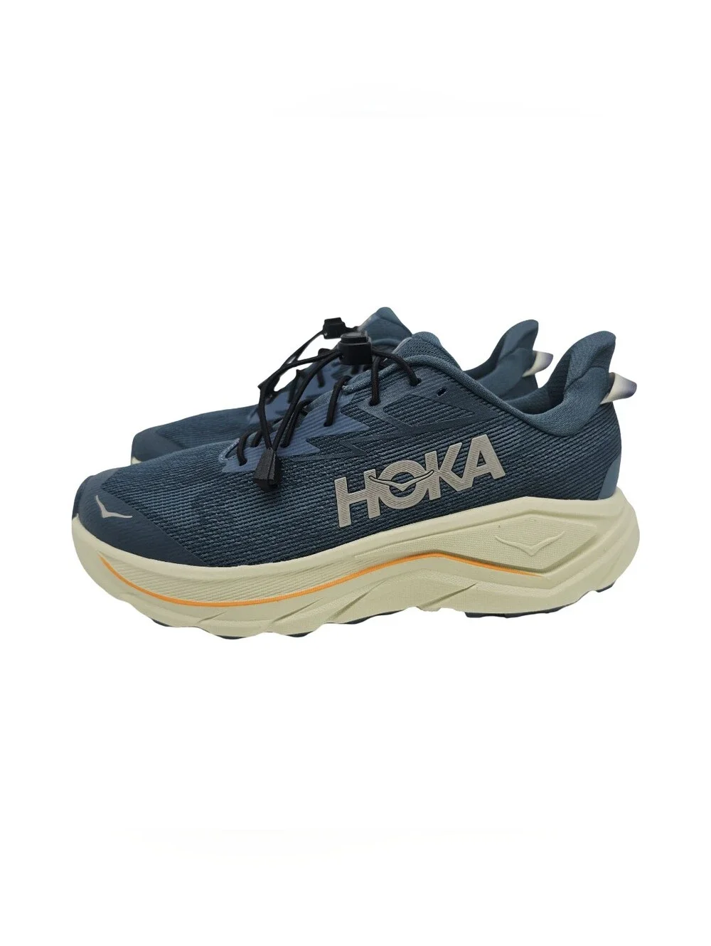 HOKA Men's Challenger 8 Trail Running Shoes Faded Navy Pampass Grass 10.5 Wide