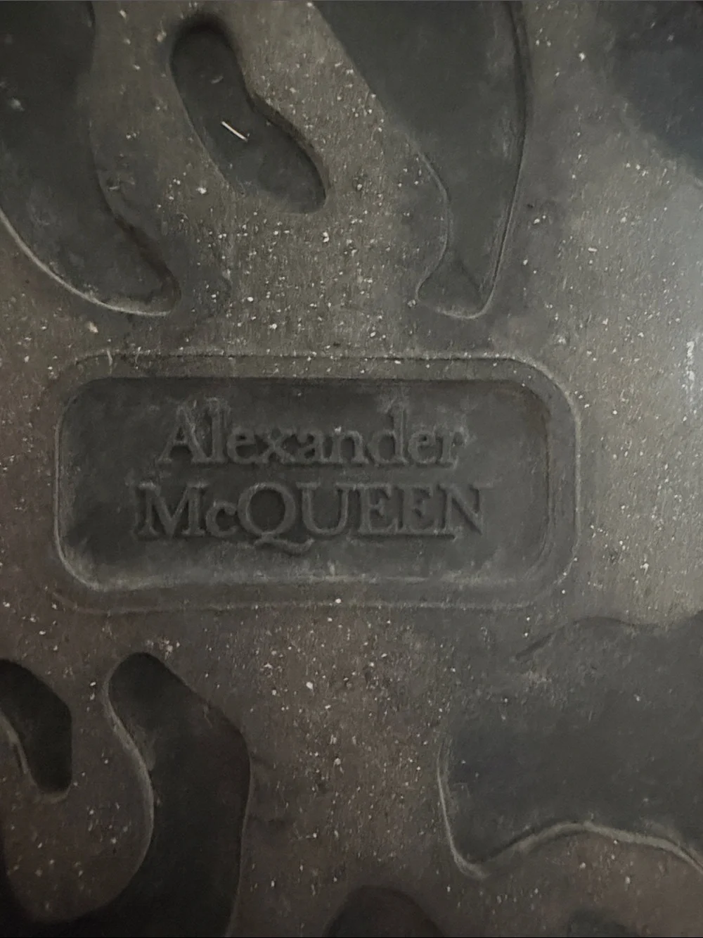 Alexander McQueen black leather