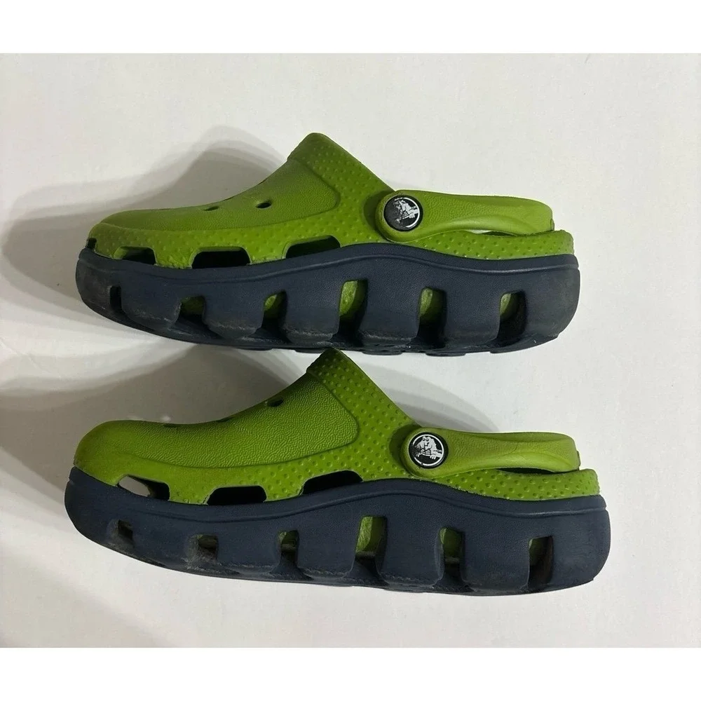 Crocs Duet Green & Navy (Sz. c10/11)