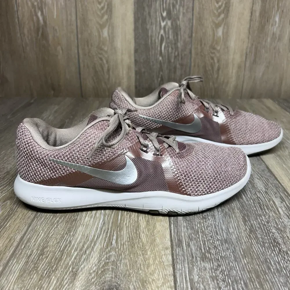 Nike Flex Trainer 8 PRM 924340-200 Pink Running Womens US Size 10 Sneaker Shoes