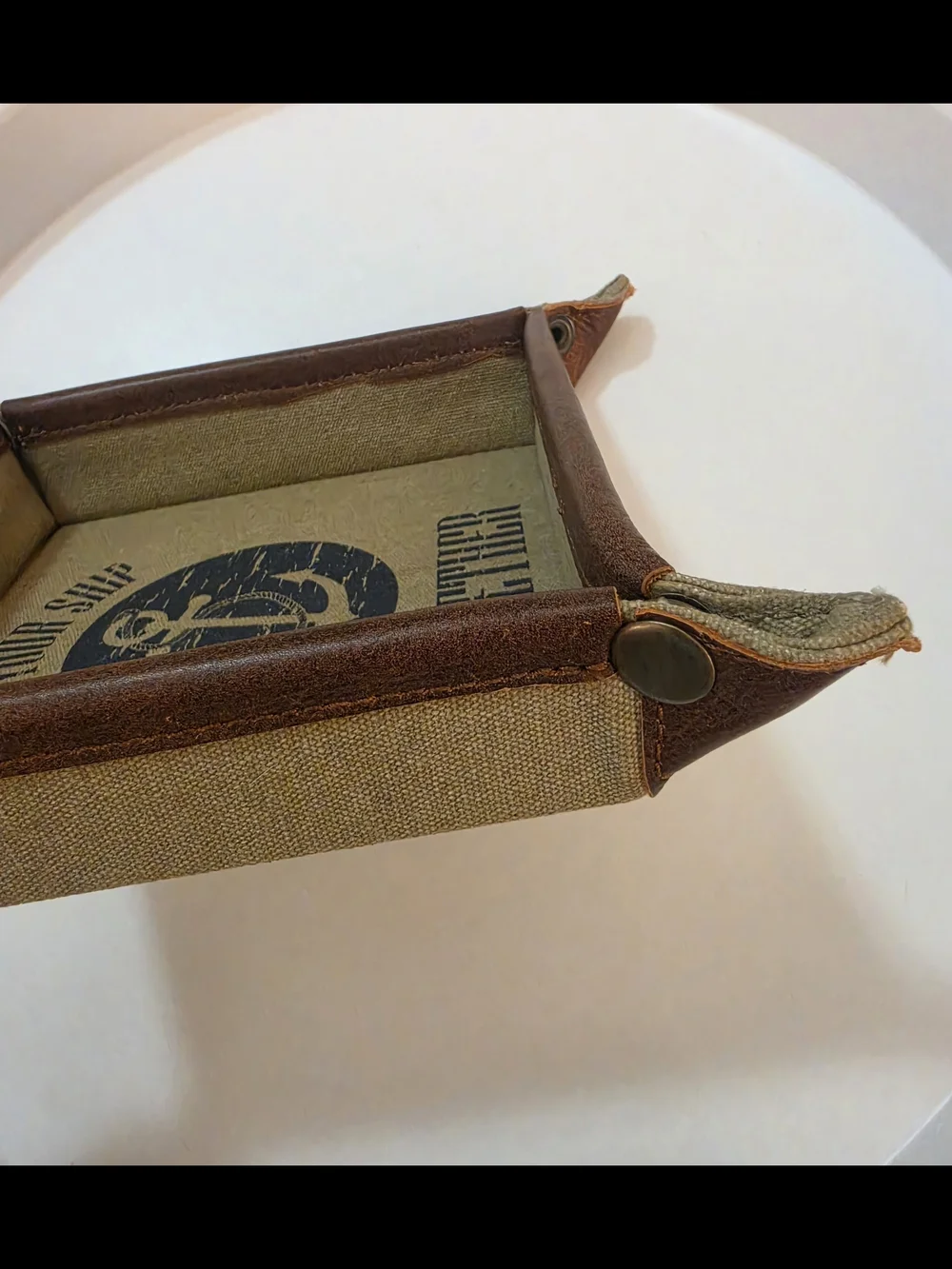 Mona B canvas leather