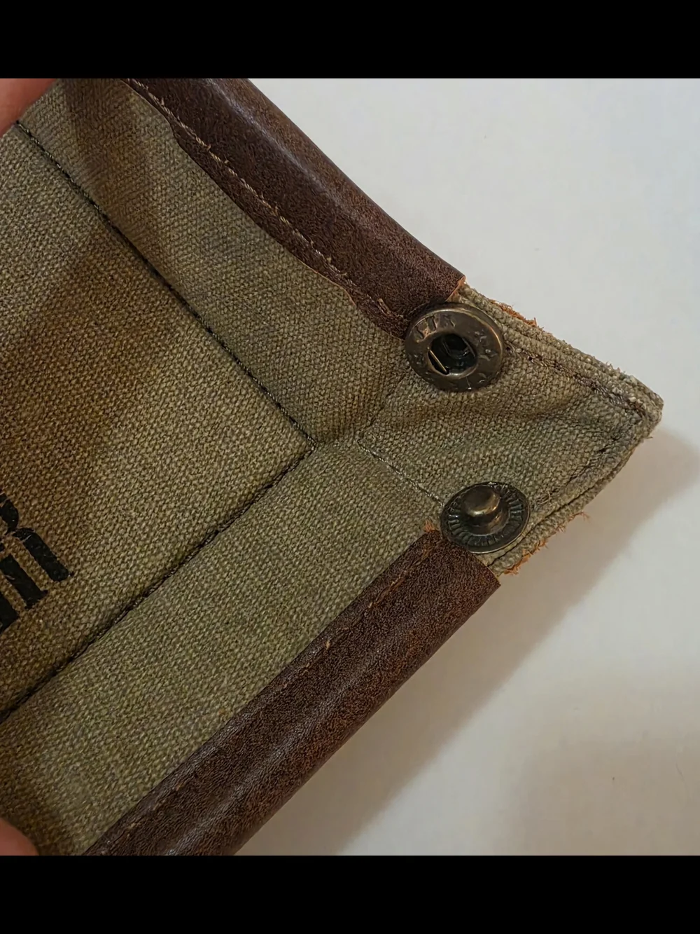 Mona B canvas leather