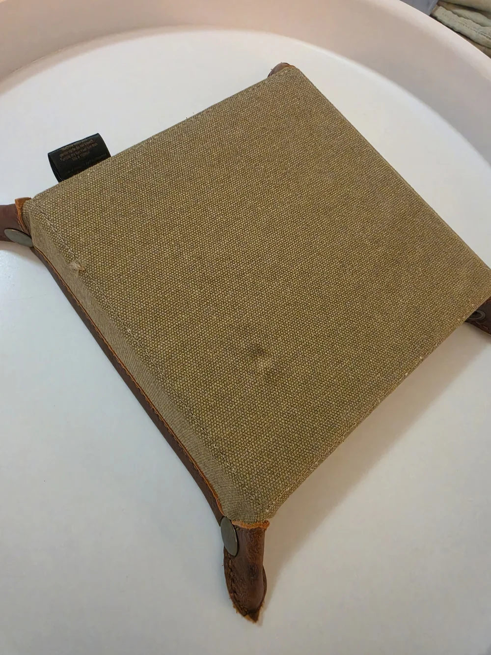 Mona B canvas leather