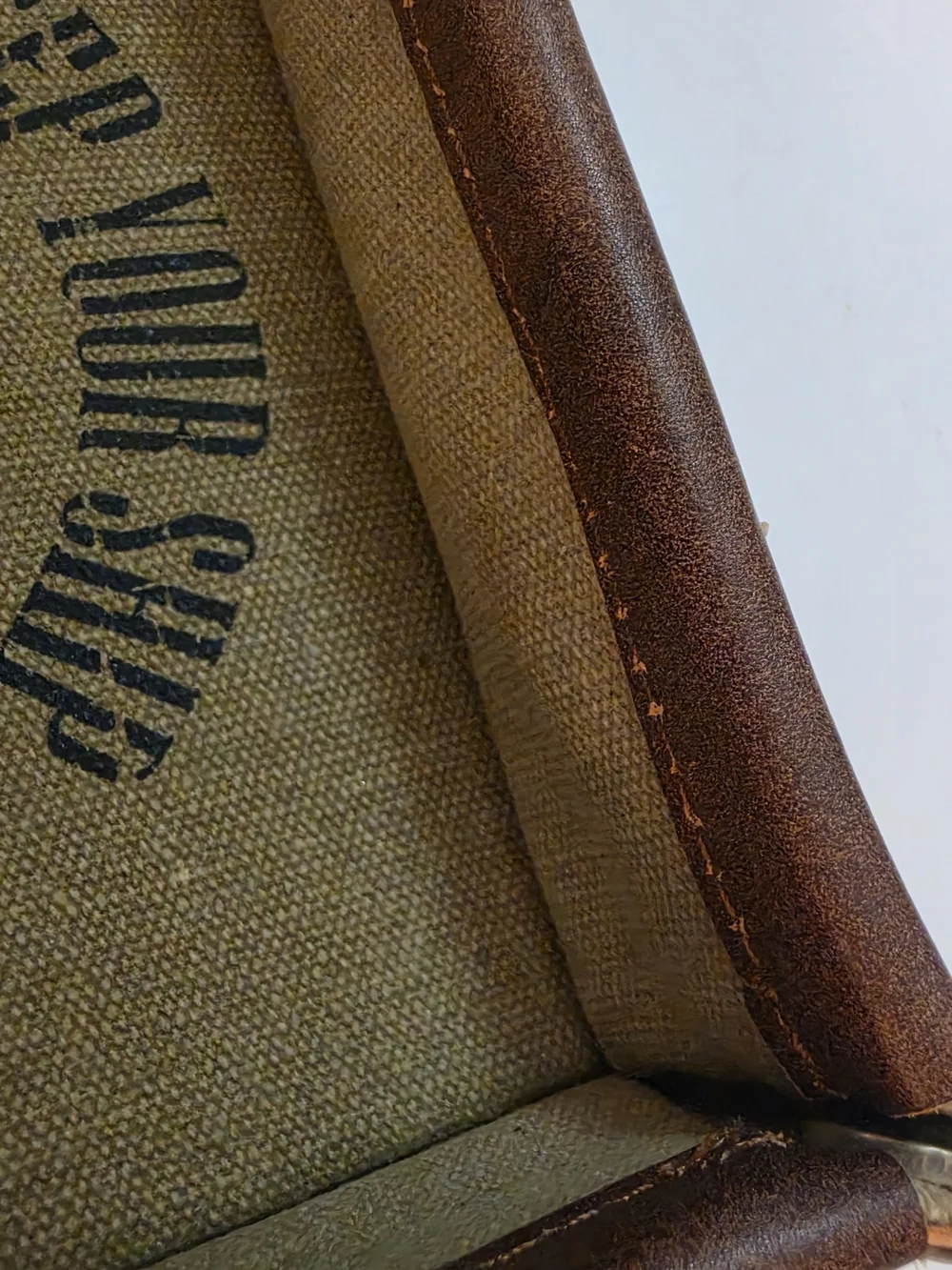 Mona B canvas leather