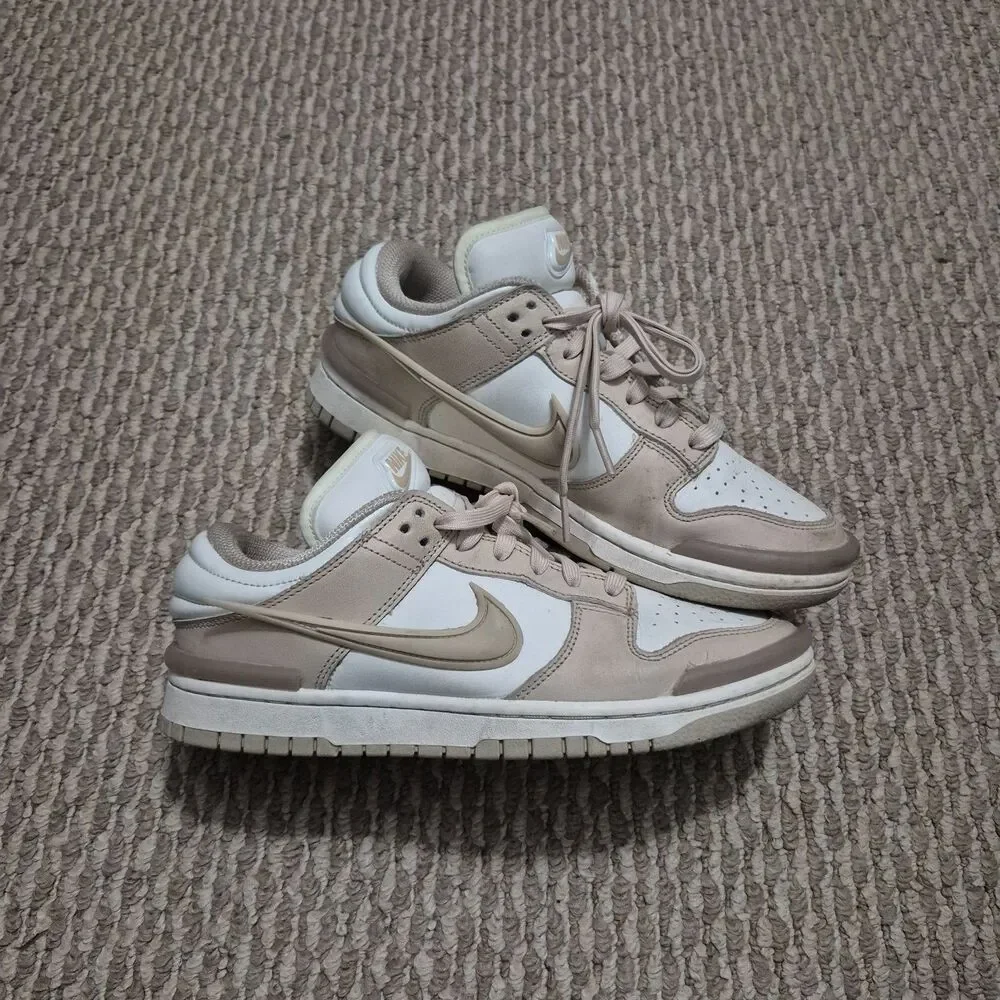 Nike Dunk Low Twist Sanddrift Tan Pink Oxford DZ2794-102 Women's Size 9