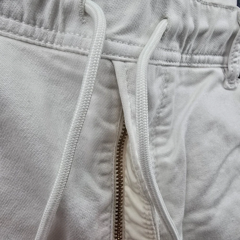 Diesel JoggJeans Pants Krooley R-NE Mens 34 White Elastic Waist Slim Straight