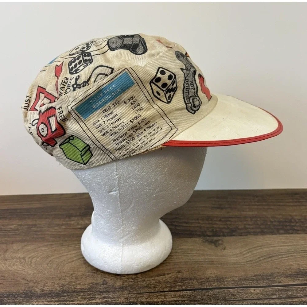 McDonald's Employee Monopoly Hat Cap Boardwalk Tokens Hotels Railroad