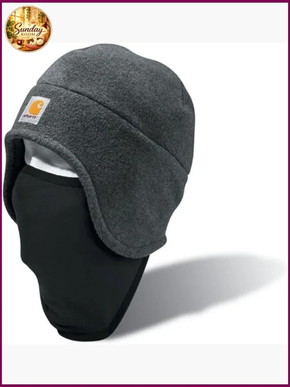Fleece 2-in-1 Beanie with Ear Flaps and Face Mask