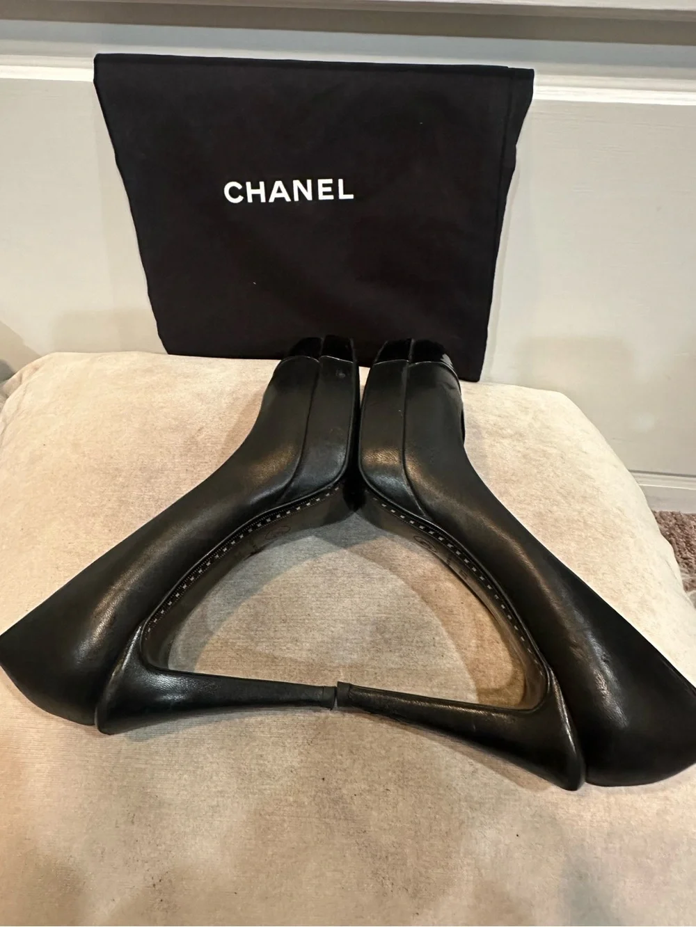 CHANEL black patent