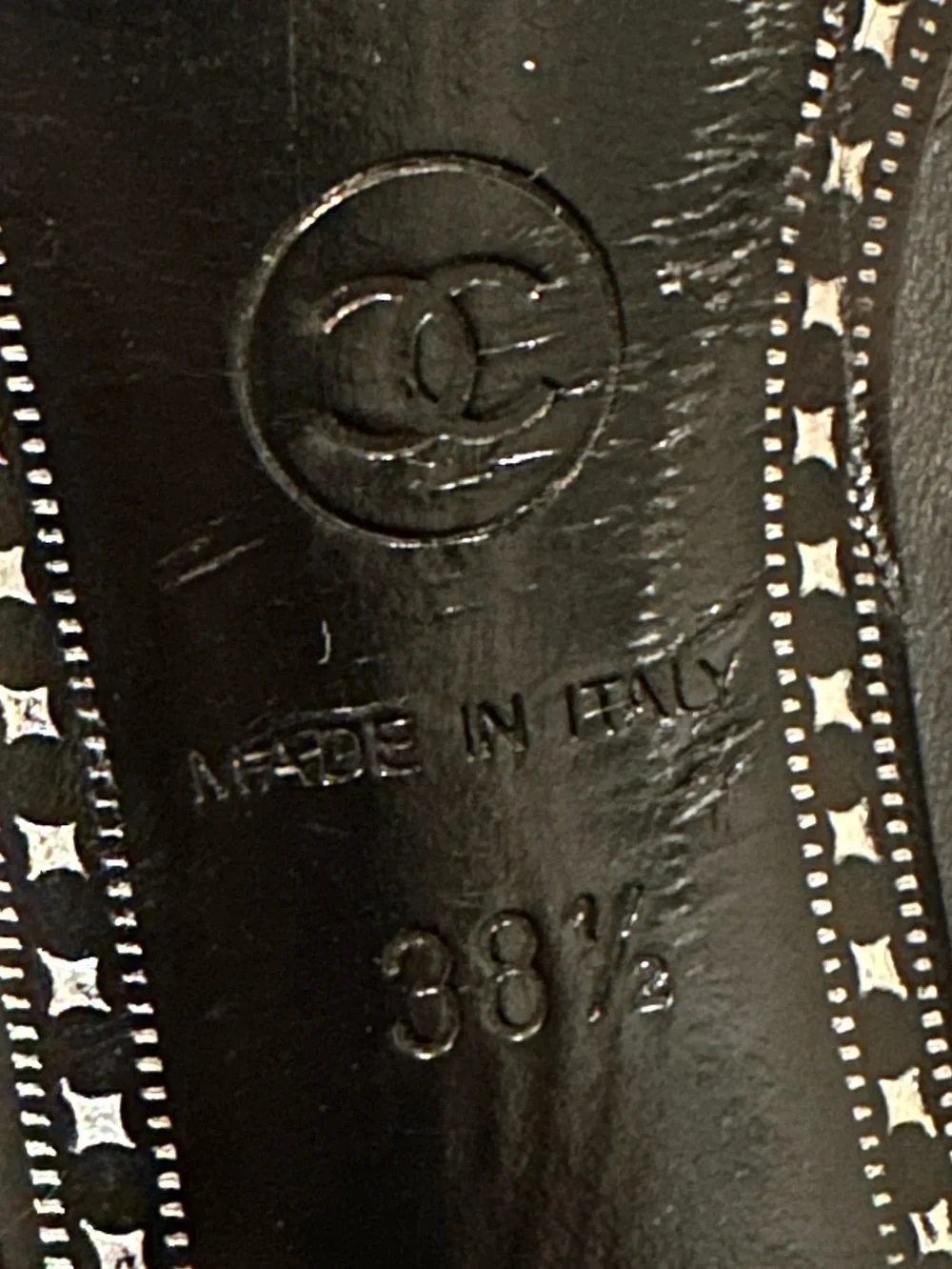 CHANEL black patent
