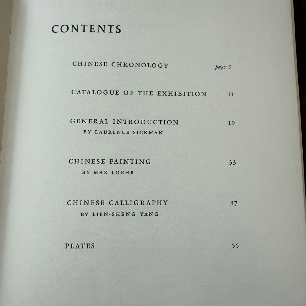 Chinese Calligraphy & Painting Crawford Collection 1962 Laurence Sickman PB Art