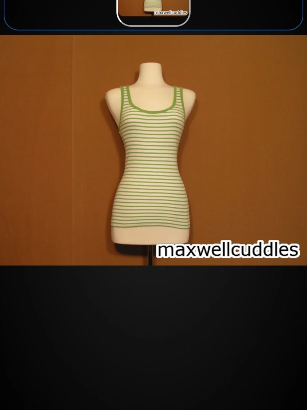 J CREW CLOVER STRIPPED RIBBED FAVORITE TANK TOP L New With Tags Size Large