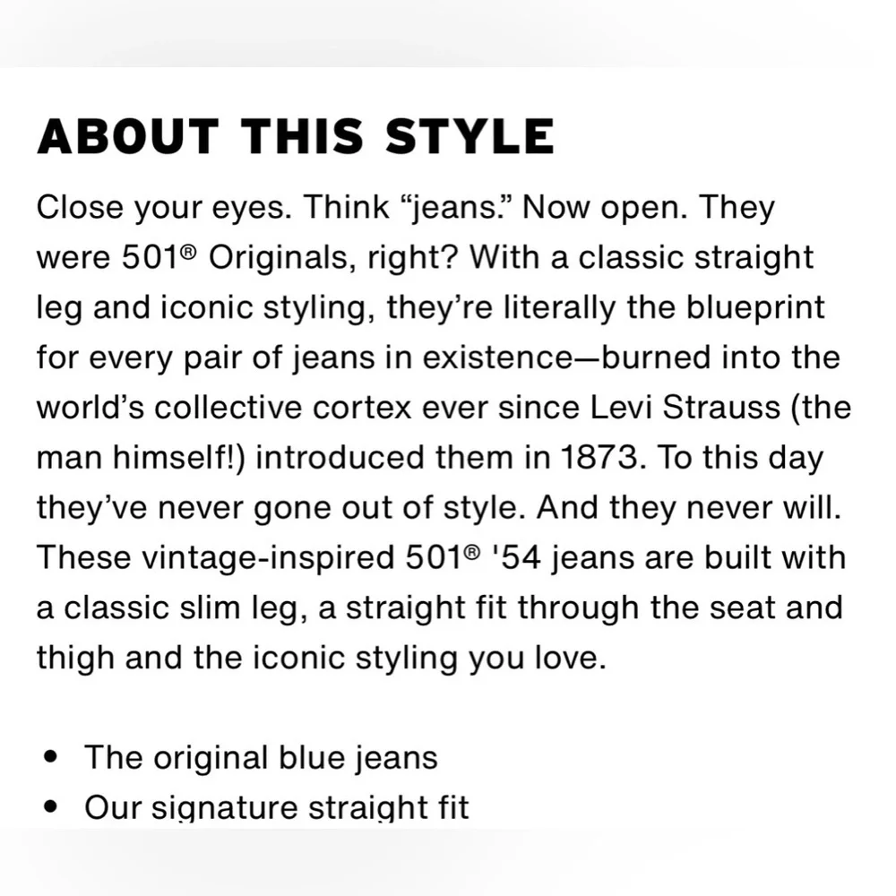 Levis overall new