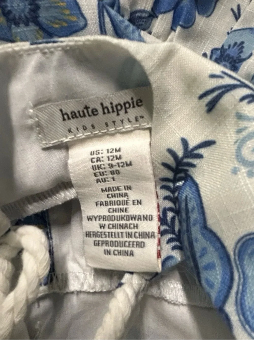 Haute Hippie straps blue rope