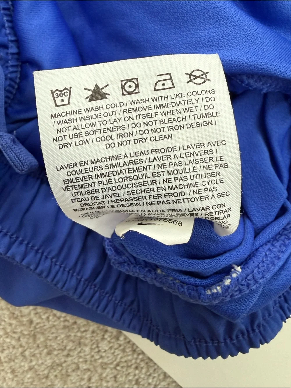 Nike Dri-FIT Royal Blue Athletic Shorts Women's Size Medium EUC