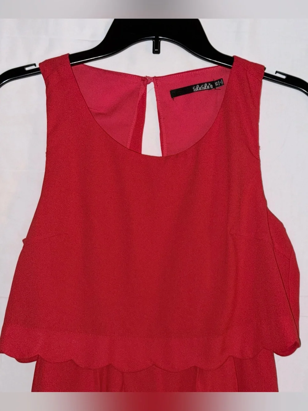 Lulu's Red Sleeveless Romper Size XS