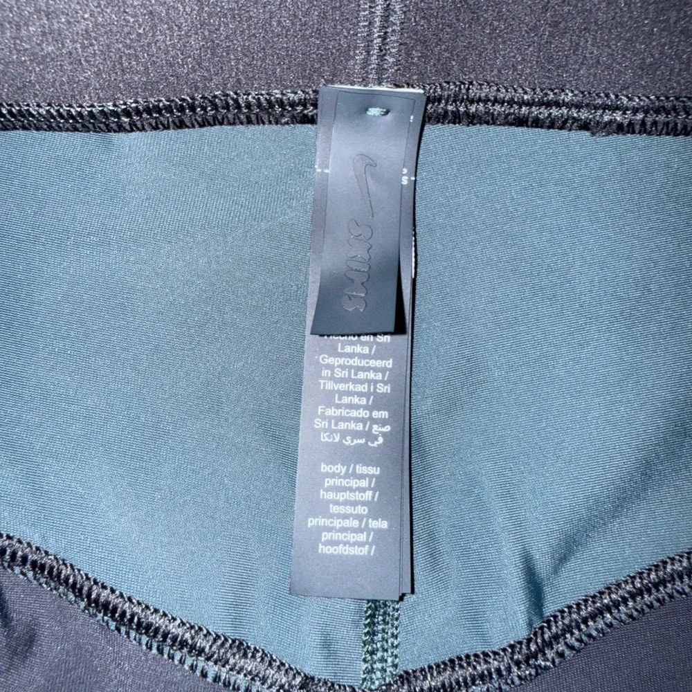Nike x SKIMS Stirrup Leggings 3X Black Green High Rise Active Tights LEG-9632W