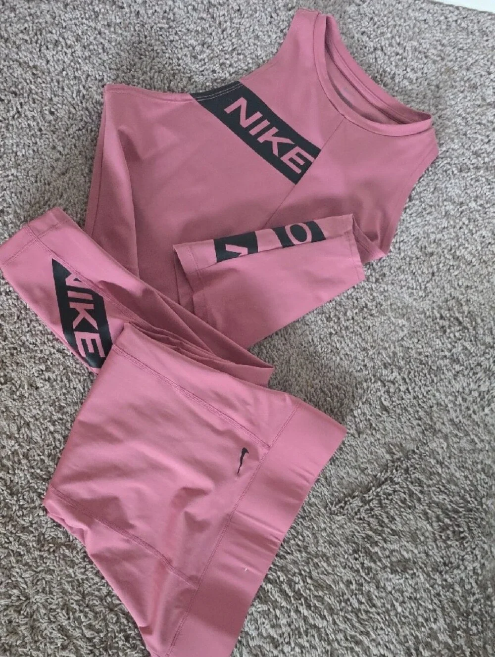 Nike contrasting logos