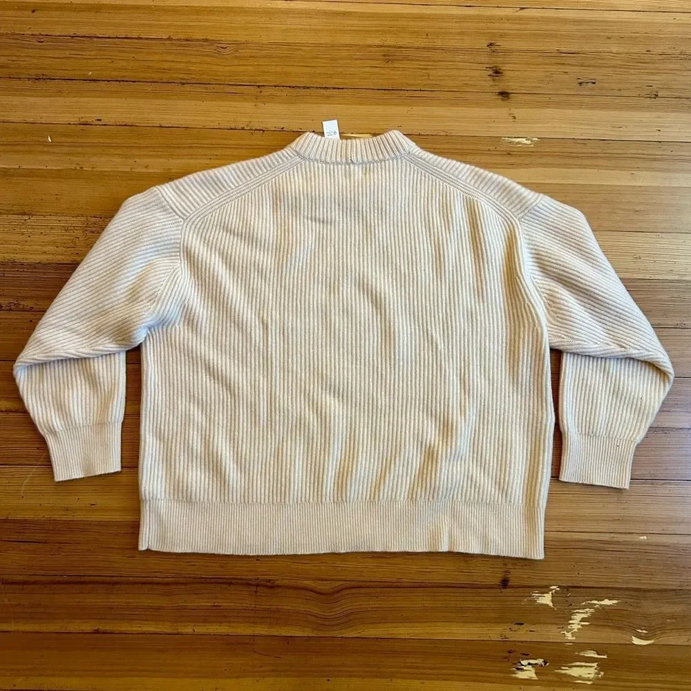J. Crew Ribbed Cashmere Oversized Sweater. Size XXL. NWT.