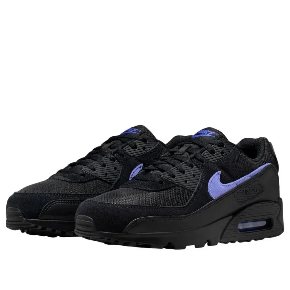 Nike Air Max 90 Mens Size 10 Running Shoes Sneakers Black Sapphire DM0029 021