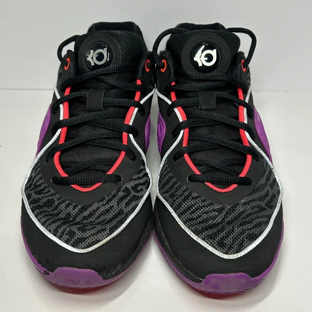 Nike KD Kevin Durant XVI Basketball Shoes Black Purple Silver Sneakers Men's 6.5