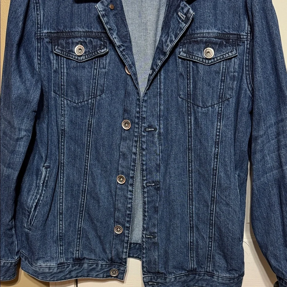 Men's Classic Blue Denim Jacket Graphics
