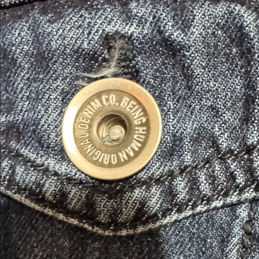 Men's Classic Blue Denim Jacket Graphics