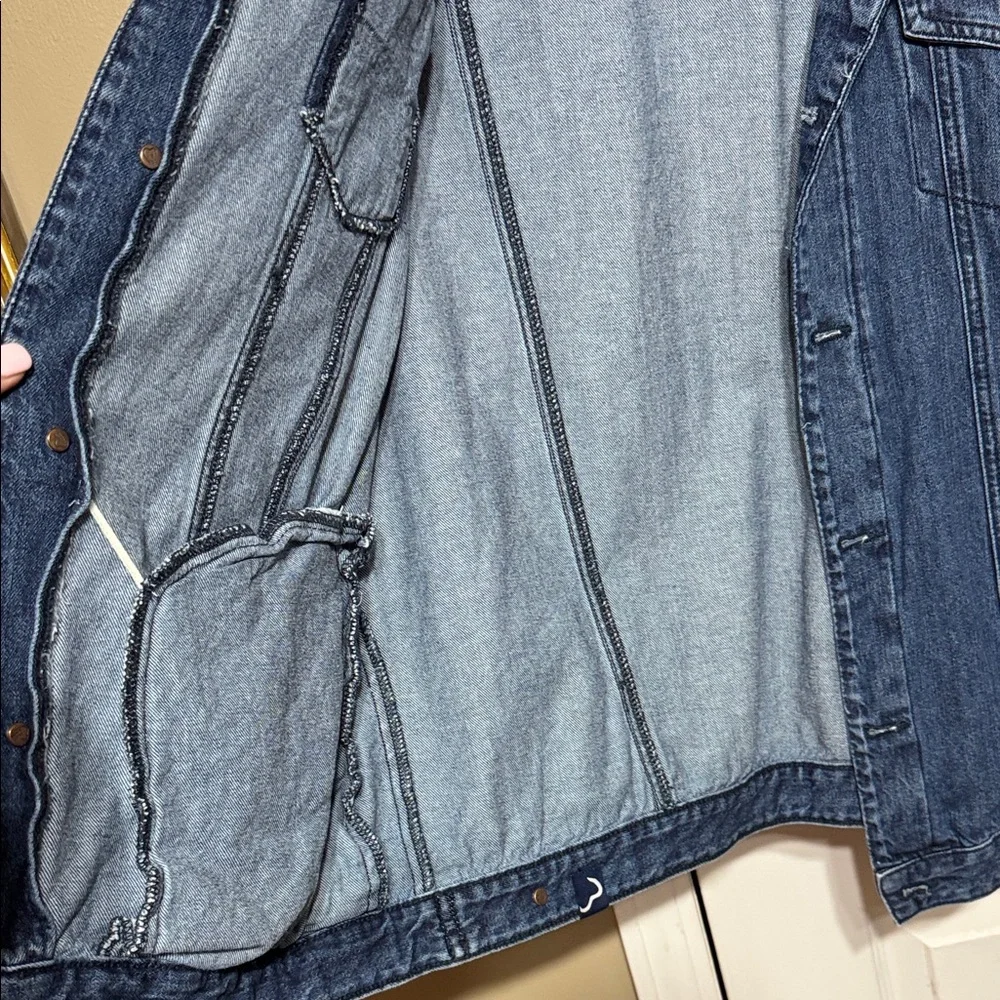 Men's Classic Blue Denim Jacket Graphics