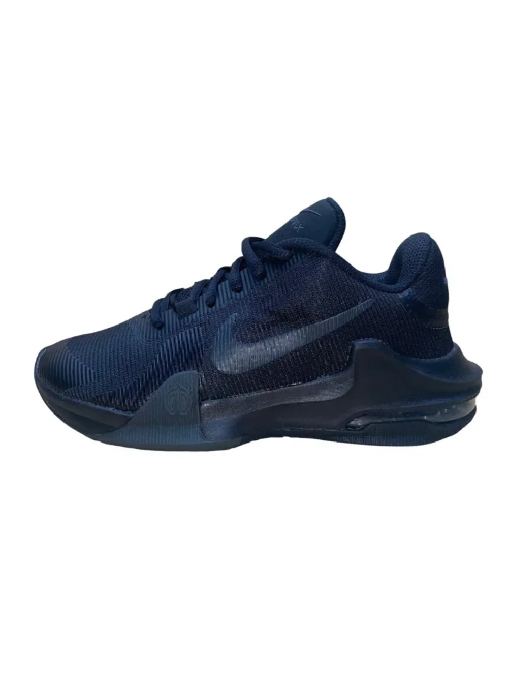 Nike Men’s Black Off Noir Mesh Air Max Impact 4 Basketball Sneakers Size 4.5