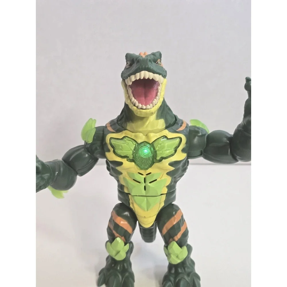 Beast Lab Dino Creator Raging Raptor 8' Figure. RARE HTF Lights and Sound Tested