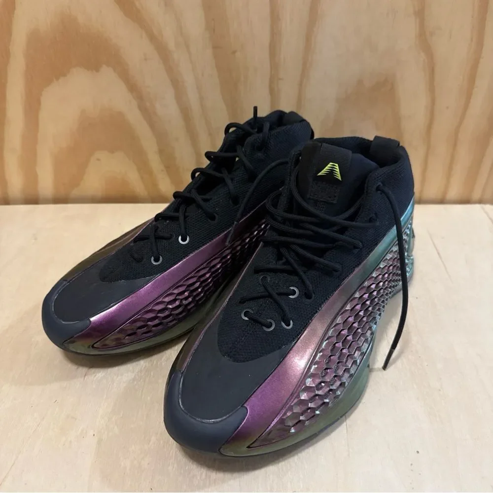 Adidas AE 1 'The Future' Basketball Shoes Mens 8 Black Purple Lemon
