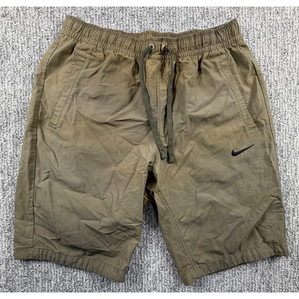 Nike Woven Shorts Mens Large Green AA5032-222 Drawstring Casual Sportswear