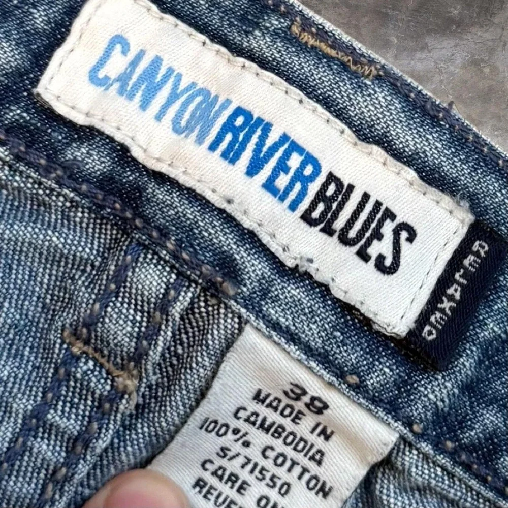 Vintage Canyon River Blues Relaxed Fit Baggy Denim Shorts Men 36x11.5 Skater 90s