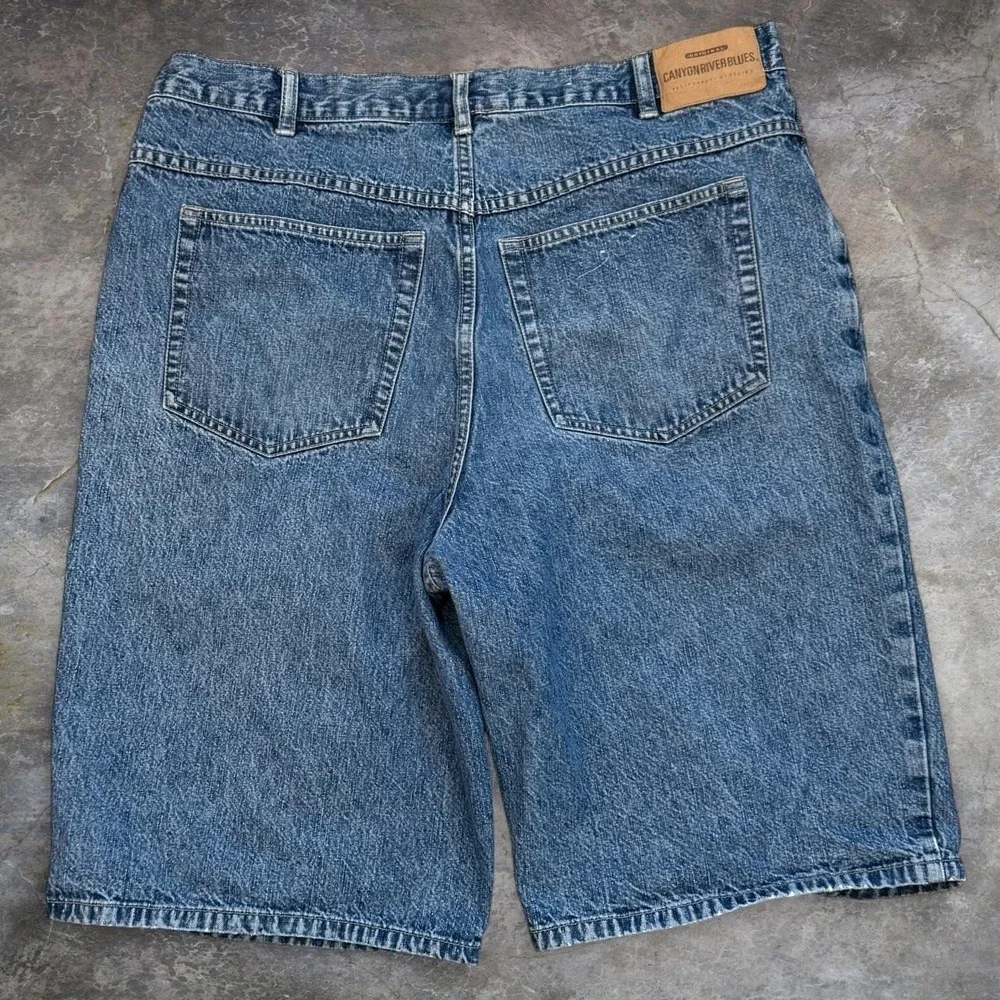Vintage Canyon River Blues Relaxed Fit Baggy Denim Shorts Men 36x11.5 Skater 90s