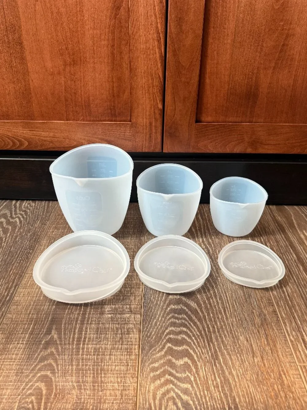 Pampered Chef Silicone Bowl Prep Set – Set of 3