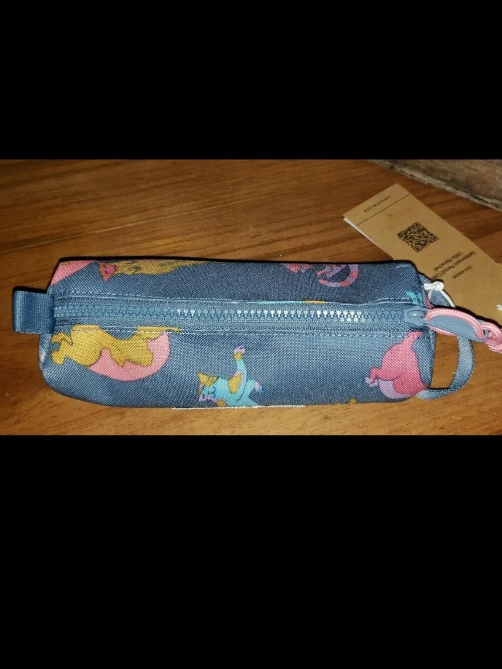 Herschel Dusty Blue Lazy Cat Settlement Pencil Case Little Herschel