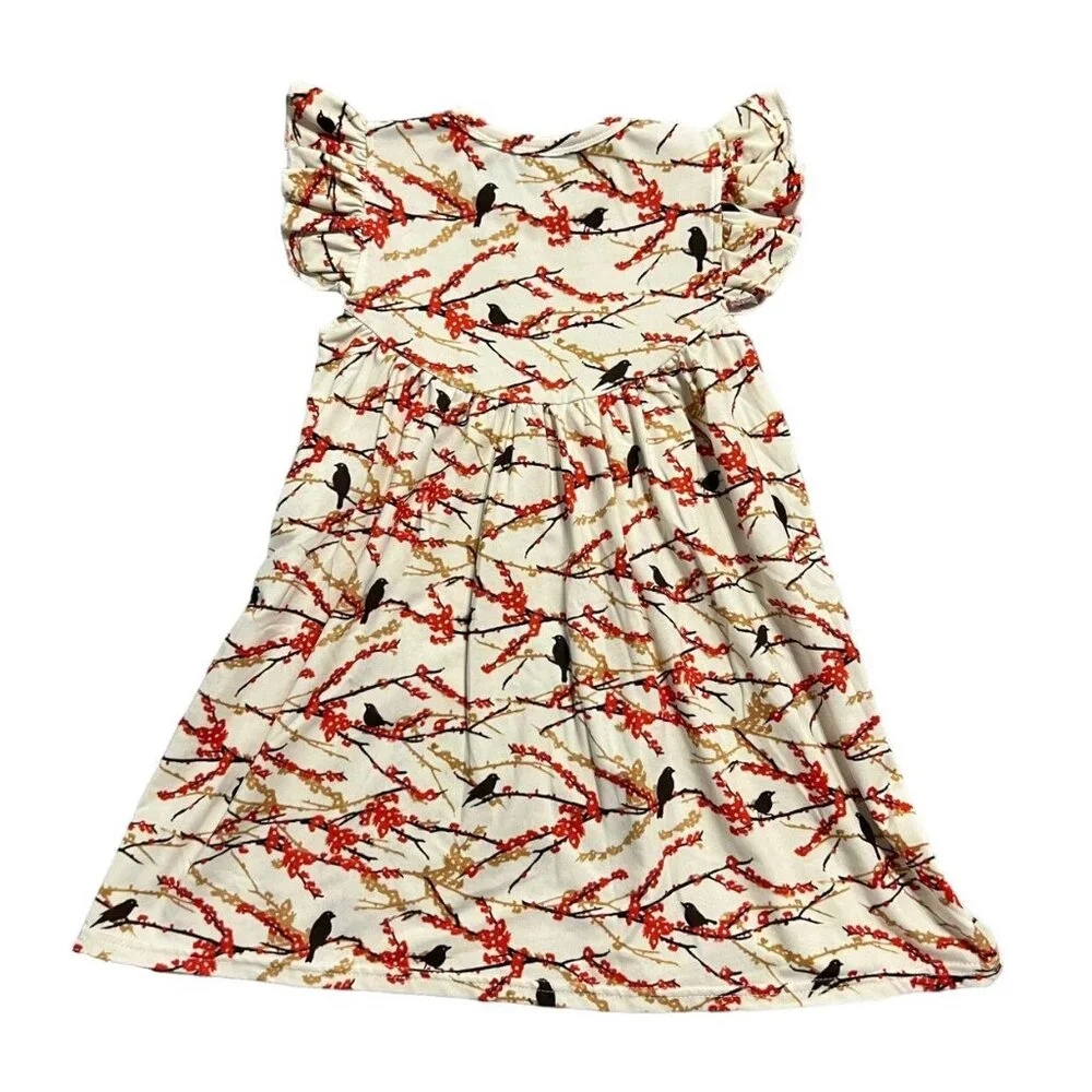 Boutique 3T Birds & Foliage Print Dress