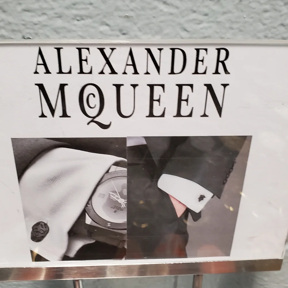 Alexander McQueen siver tone