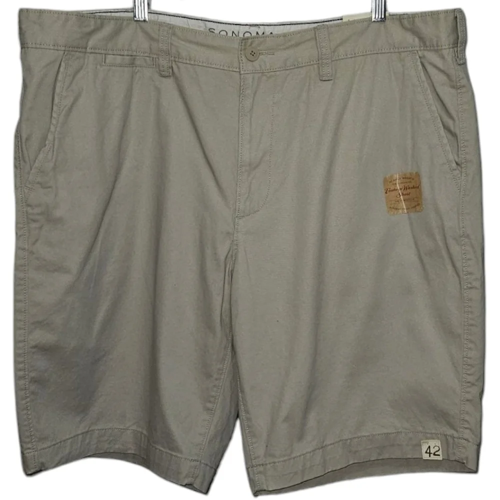 NWT Sonoma Life + Style The Perfect Fit Vintage Wash Men's Shorts
