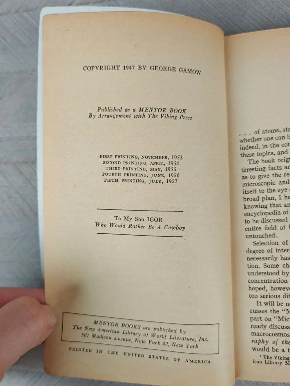 The New American Library paperback edition