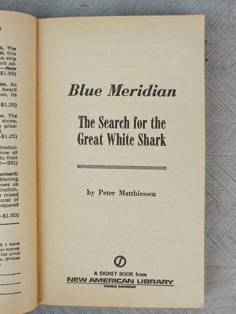 Signet blue meridian