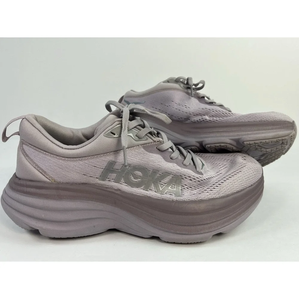 Hoka One One Men's Bondi 8 Size 7D Lavender Purple Running Shoes Sneakers