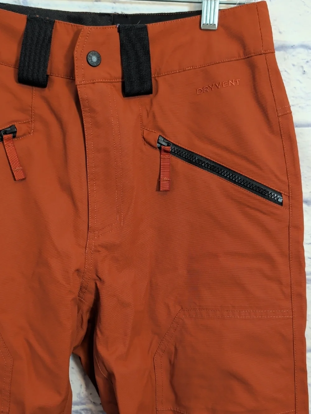 The North Face Men's Rust Orange Ski/Snow Pants - Size X-Small