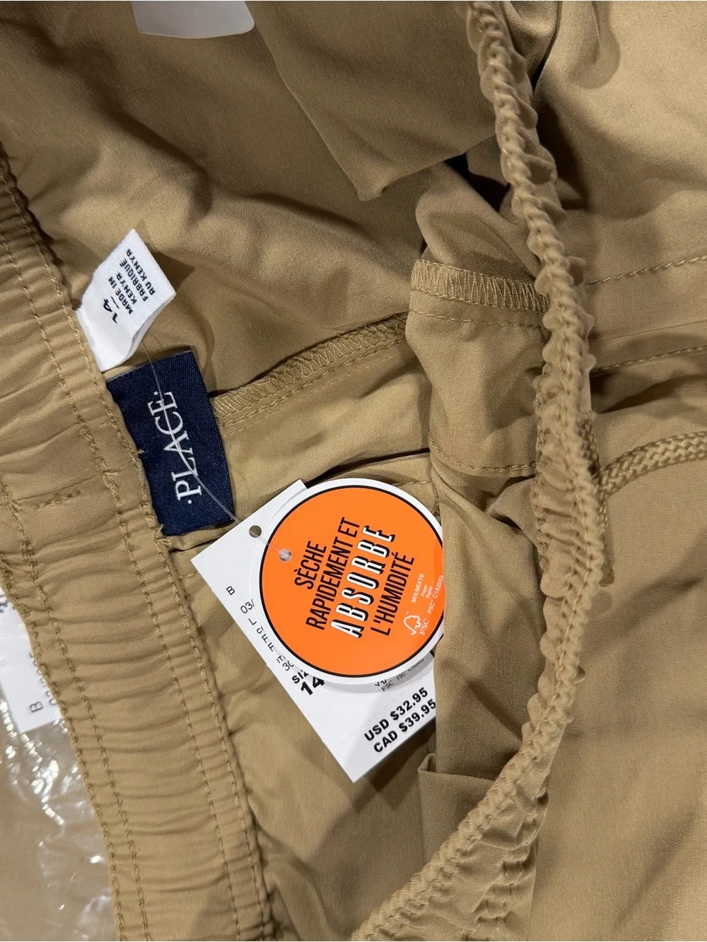 Place pair quickdry