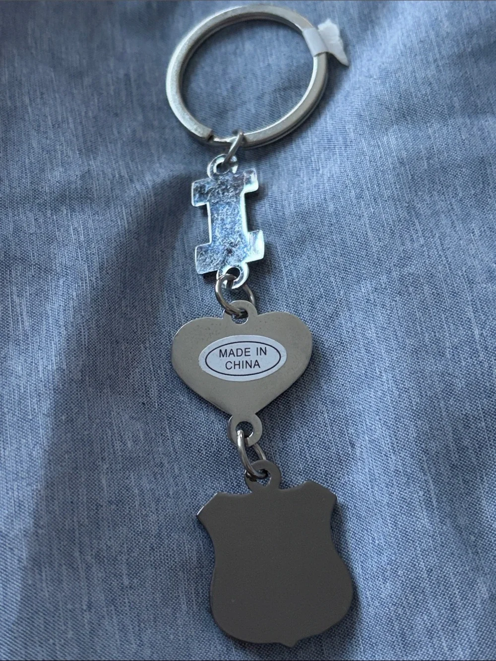 I Heart Route 66 Glitter Keychain