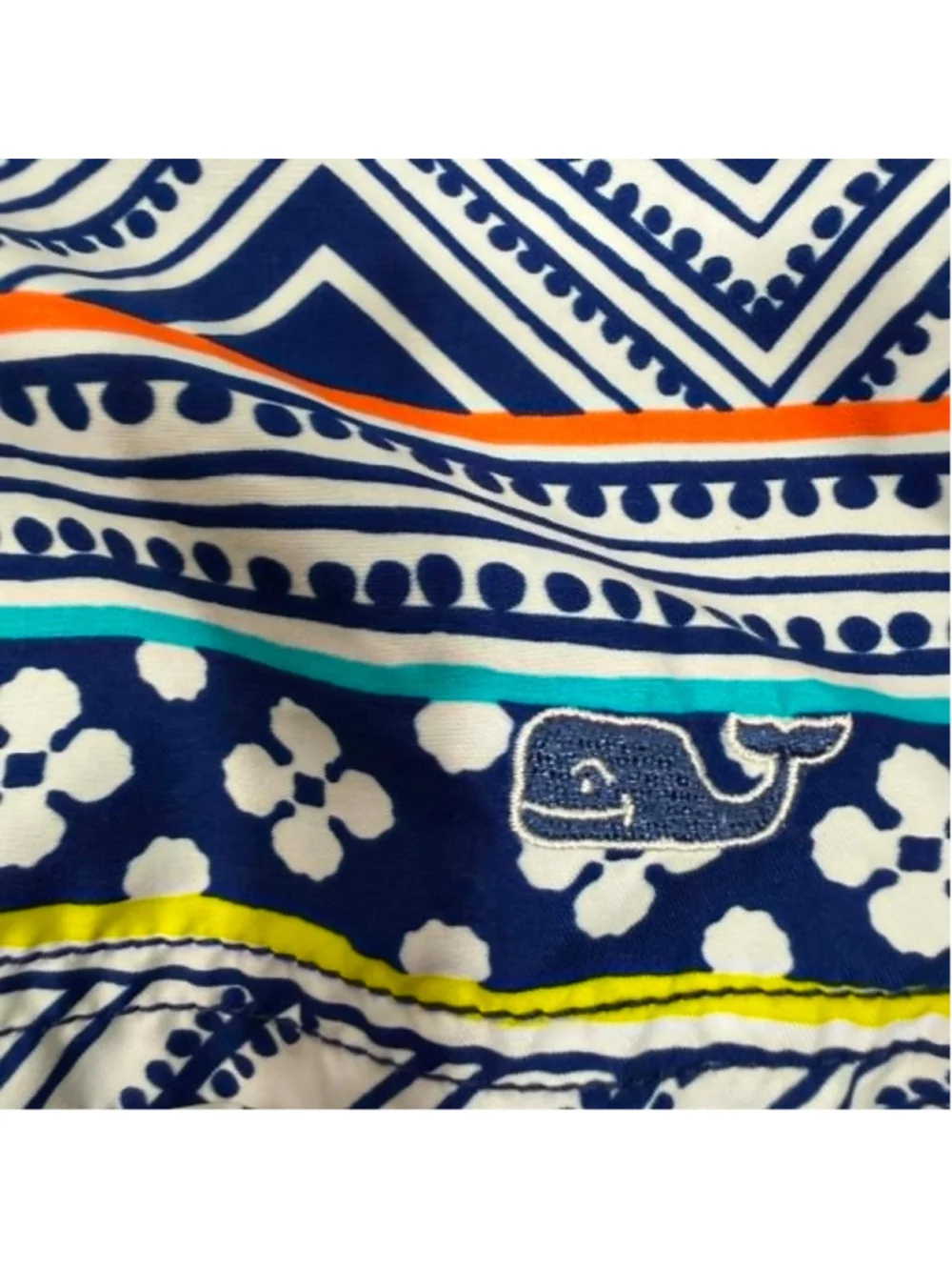 Vineyard Vines Swim Trunks Multi Geometric Floral Beach Resortwear Men's Size XL