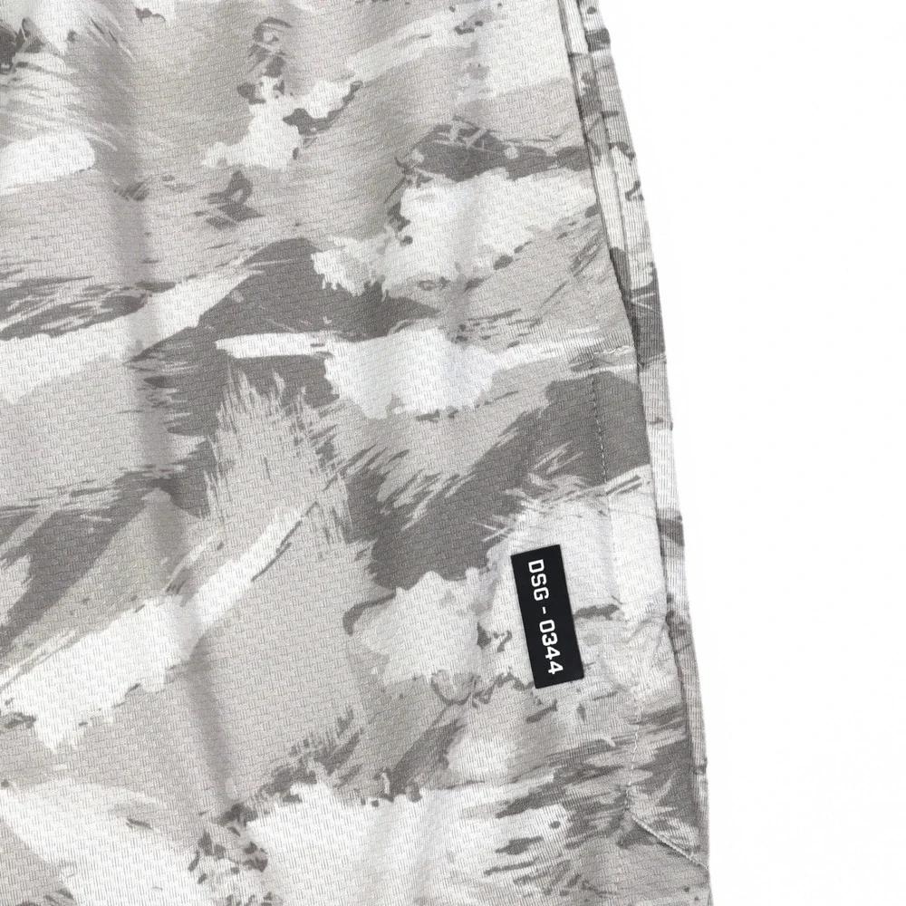 ASRV Silver-Lite Training Shorts Mens Small Grey Camo Athletic Gym Workout