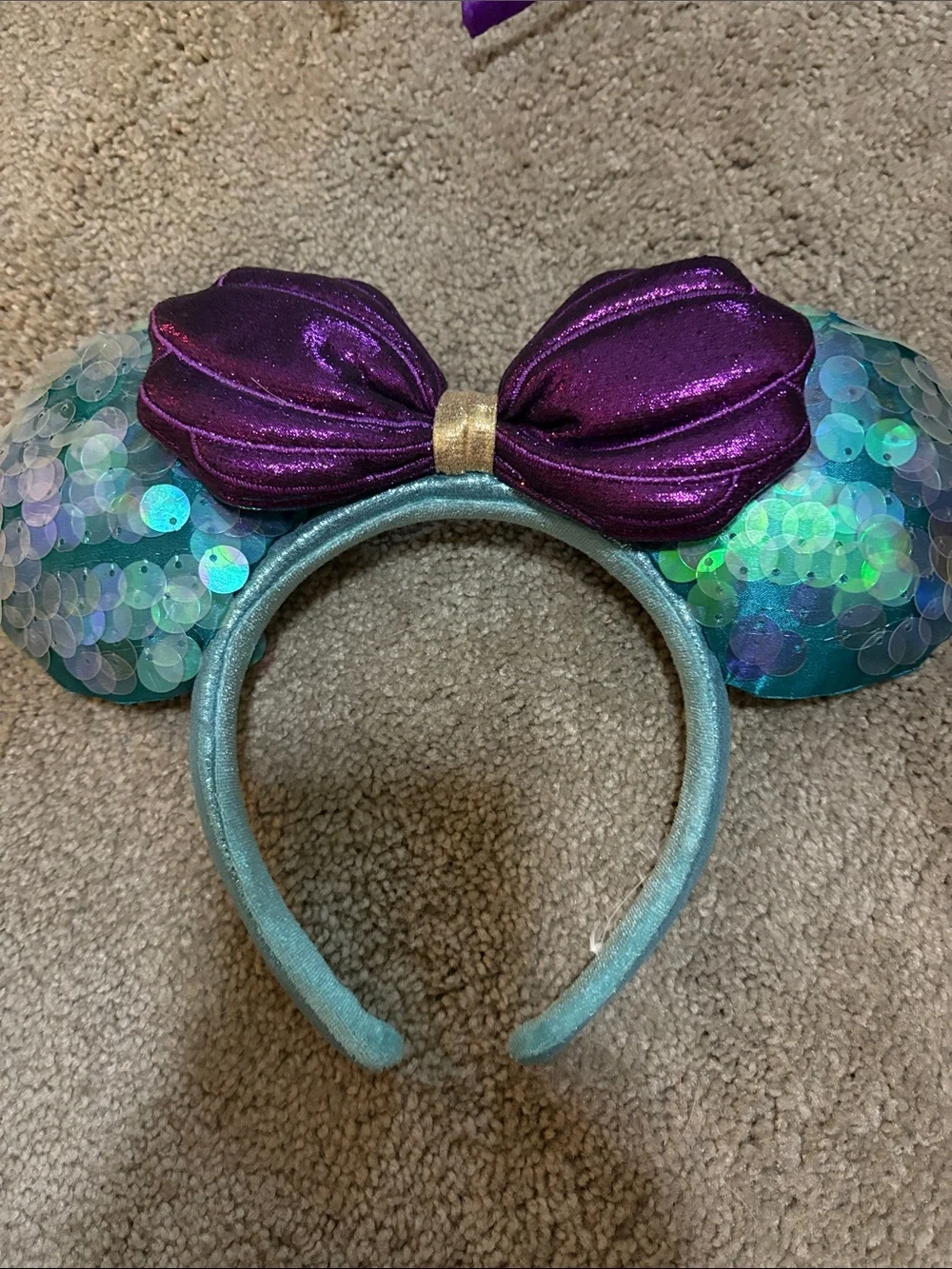 Aerial and Ursula Headbands - Purple, Teal, Yellow