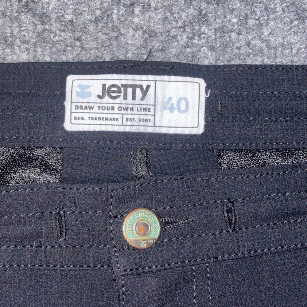 Jetty Performance Tech Shorts Mens 40 Black Hybrid Surf Draw Your Own Line 9