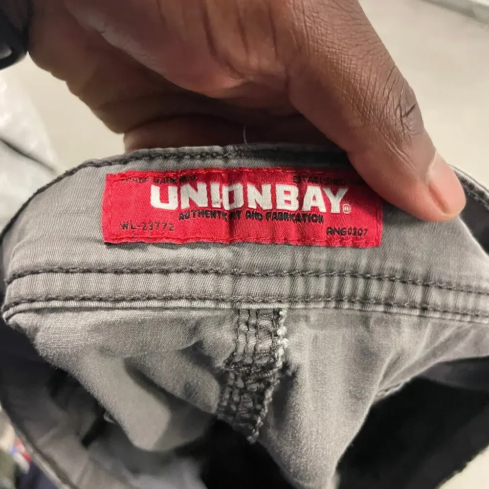 Y2K faded unionbay cargo shorts 36